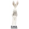 Clayre & Eef 6PR4047 Lapin décoratif blanc argenté 9x13x36 cm