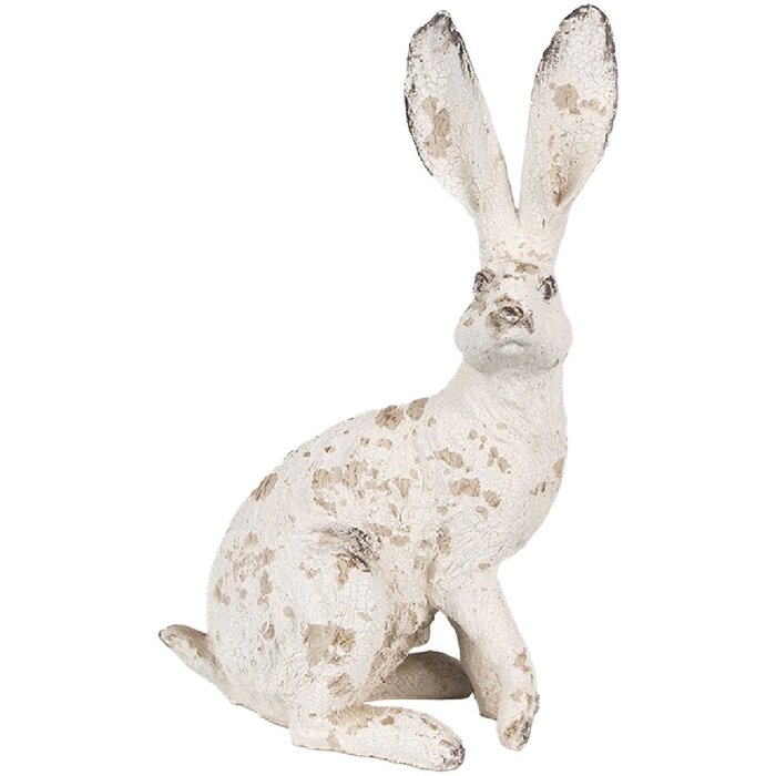 Clayre & Eef 6PR4052 Lapin décoratif Beige 15x10x26 cm