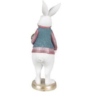 Clayre & Eef 6PR4056 Lapin décoratif blanc 11x10x26 cm