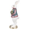 Clayre & Eef 6PR4056 Lapin décoratif blanc 11x10x26 cm