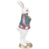 Clayre & Eef 6PR4056 Lapin décoratif blanc 11x10x26 cm