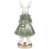 Clayre & Eef 6PR4058 Déco Lapin 12x9x26cm Beige Vert