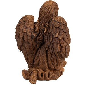 Clayre & Eef 6PR4064 Décoration Ange 13x11x18 cm Marron