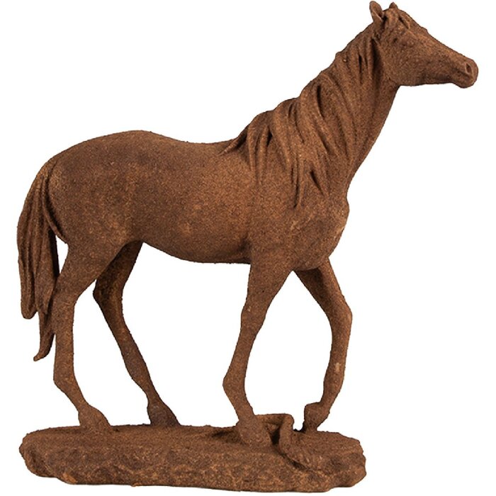 Clayre & Eef 6PR4078 Décoration Cheval 21x7x21 cm Marron