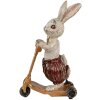 Clayre & Eef 6PR4082 Lapin décoratif blanc doré 15x9x25 cm