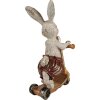 Clayre & Eef 6PR4082 Lapin décoratif blanc doré 15x9x25 cm