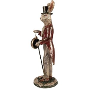 Clayre & Eef 6PR4084 Lapin décoratif blanc or...