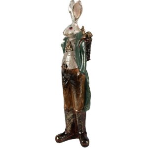 Clayre & Eef 6PR4088 Lapin décoratif blanc or...