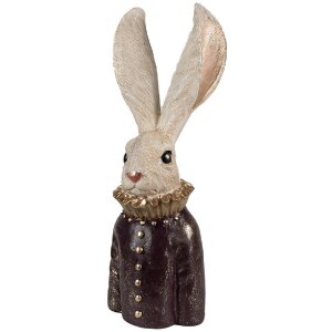 Clayre & Eef 6PR4089 Décor Lapin blanc or...