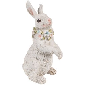 Clayre & Eef 6PR4092 Lapin décoratif blanc 12x9x20 cm