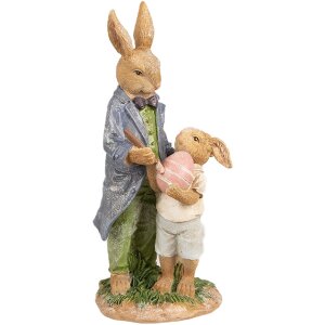 Clayre & Eef 6PR4094 Décoration Lapin 9x9x21...