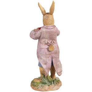 Clayre & Eef 6PR4095 Lapin décoratif 8x7x20 cm dans Marron