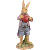 Clayre & Eef 6PR4095 Lapin décoratif 8x7x20 cm dans Marron