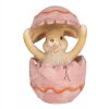 Clayre & Eef 6PR4107 Décoration Lapin dans un œuf 6x6x8 cm Rose