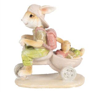 Clayre & Eef 6PR4108 Lapin sur tricycle Déco...