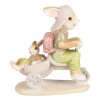 Clayre & Eef 6PR4108 Lapin sur tricycle Déco 11x6x12 cm Marron