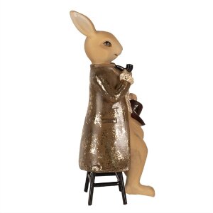 Clayre & Eef 6PR4112 Lapin décoratif brun 9x9x20cm