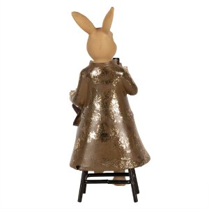 Clayre & Eef 6PR4112 Lapin décoratif brun 9x9x20cm