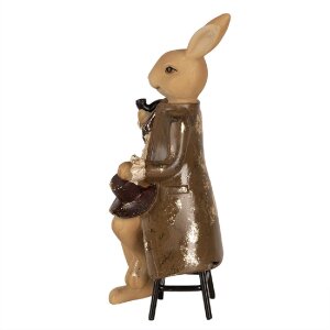 Clayre & Eef 6PR4112 Lapin décoratif brun 9x9x20cm