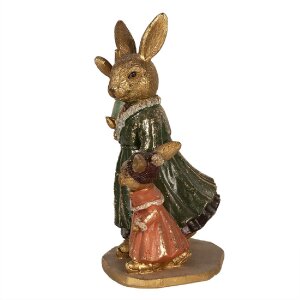 Clayre & Eef 6PR4113 Décor Lapin 13x10x19 cm Doré