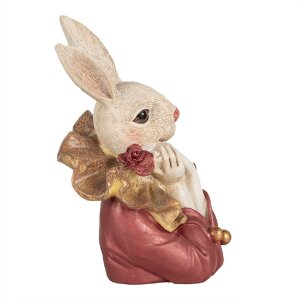 Clayre & Eef 6PR4115 Lapin décoratif Beige Rose 11x11x17cm