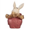 Clayre & Eef 6PR4115 Lapin décoratif Beige Rose 11x11x17cm