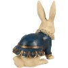 Clayre & Eef 6PR4117 Décoration Lapin 27x17x29 cm Beige Bleu