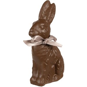 Clayre & Eef 6PR4120 Décor Lapin 7x4x10 cm Marron Rose - Décorations de Pâques