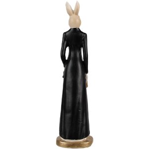 Clayre & Eef 6PR4127 Déco Lapin blanc noir 5x5x20 cm