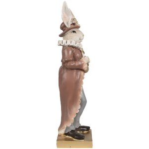 Clayre & Eef 6PR4128 Lapin Déco 10x8x30 cm Beige Marron