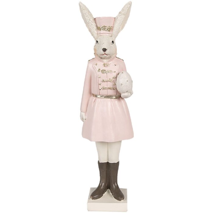 Clayre & Eef 6PR4130 Déco Lapin Beige Rose 7x6x23 cm