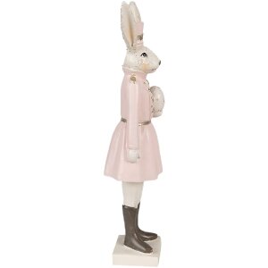 Clayre & Eef 6PR4130 Déco Lapin Beige Rose 7x6x23 cm