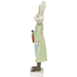 Clayre & Eef 6PR4131 Déco Lapin Beige Vert 7x6x23 cm