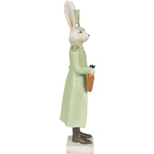 Clayre & Eef 6PR4131 Déco Lapin Beige Vert 7x6x23 cm