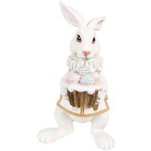 Clayre & Eef 6PR4147 Décor Lapin blanc or...