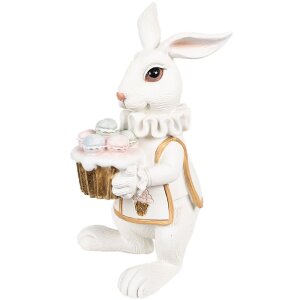 Clayre & Eef 6PR4147 Décor Lapin blanc or...