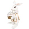 Clayre & Eef 6PR4147 Décor Lapin blanc or 8x7x14 cm