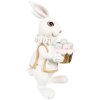 Clayre & Eef 6PR4147 Décor Lapin blanc or 8x7x14 cm