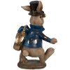 Clayre & Eef 6PR4149 Lapin décoratif 9x7x14 cm brun bleu