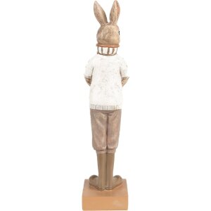 Clayre & Eef 6PR5000 Lapin déco Marron Beige 7x7x28 cm