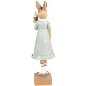 Clayre & Eef 6PR5002 Lapin Déco 9x8x28cm Brun Vert