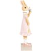 Clayre & Eef 6PR5003 Lapin décoratif 9x8x28 cm en brun rose