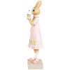 Clayre & Eef 6PR5003 Lapin décoratif 9x8x28 cm en brun rose