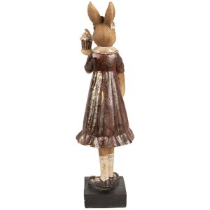 Clayre & Eef 6PR5004 Lapin décoratif 9x8x28 cm en brun