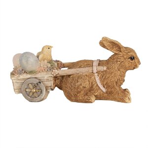 Clayre & Eef 6PR5005 Décor Lapin avec chariot Marron 15x5x7 cm