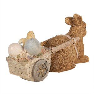 Clayre & Eef 6PR5005 Décor Lapin avec chariot Marron 15x5x7 cm