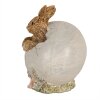 Clayre & Eef 6PR5007 Lapin décoratif avec œuf 11x9x11 cm Brun