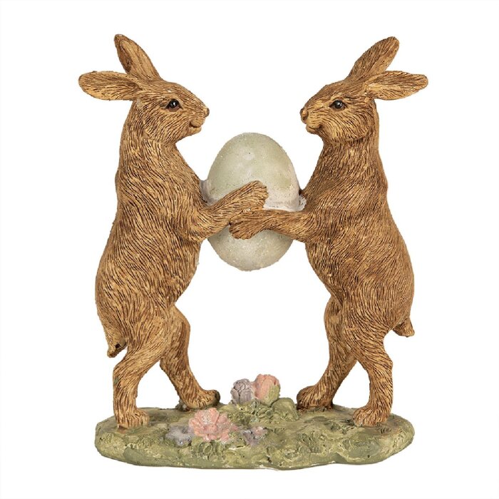 Clayre & Eef 6PR5008 Lapin décoratif brun 11x5x13 cm