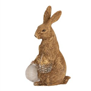 Clayre & Eef 6PR5009 Lapin décoratif Marron 9x7x14 cm