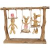 Clayre & Eef 6PR5010 Lapin décoratif 26x6x20 cm Brun Beige